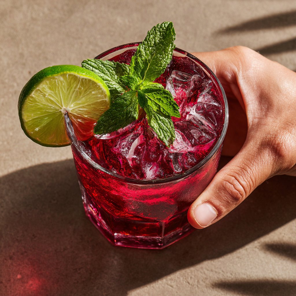 Valentinstag Cocktail Preiselbeere süß