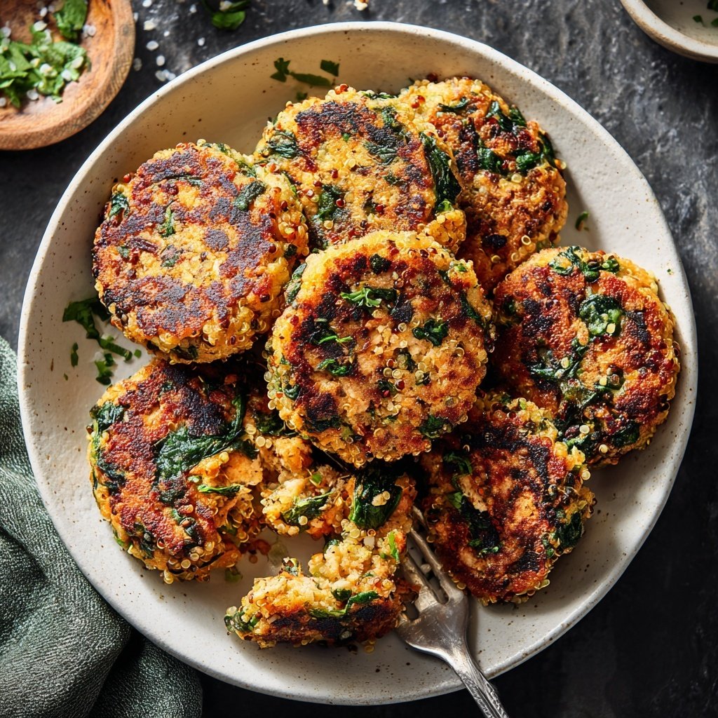 Gefüllte Lachs-Patties mit Quinoa