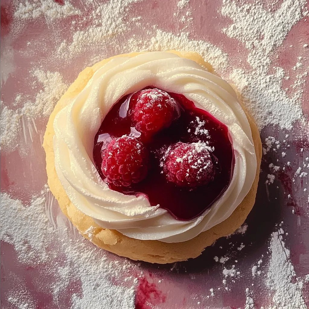 Marzipan Himbeer Plätzchen