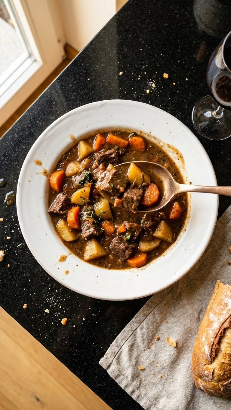 Hausgemachtes Rind Gemüse Ragout