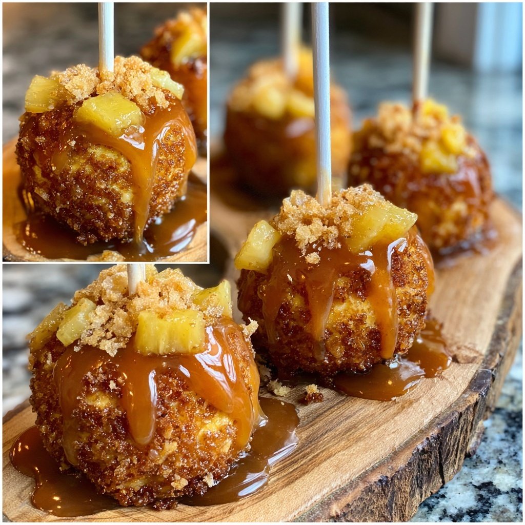 Ananas Entgegengesetzt Kuchen Lollis