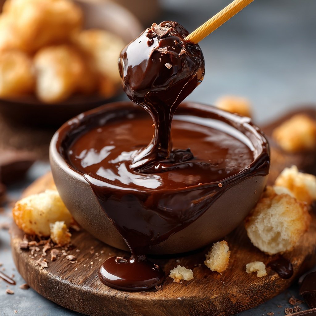 Minz Schokoladen Fondue Dekadenz