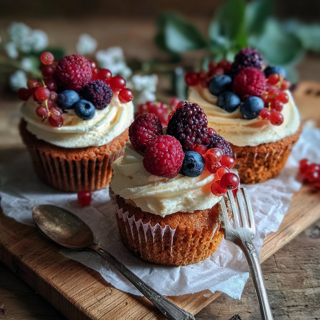 Berry Bliss Cupcake Trio