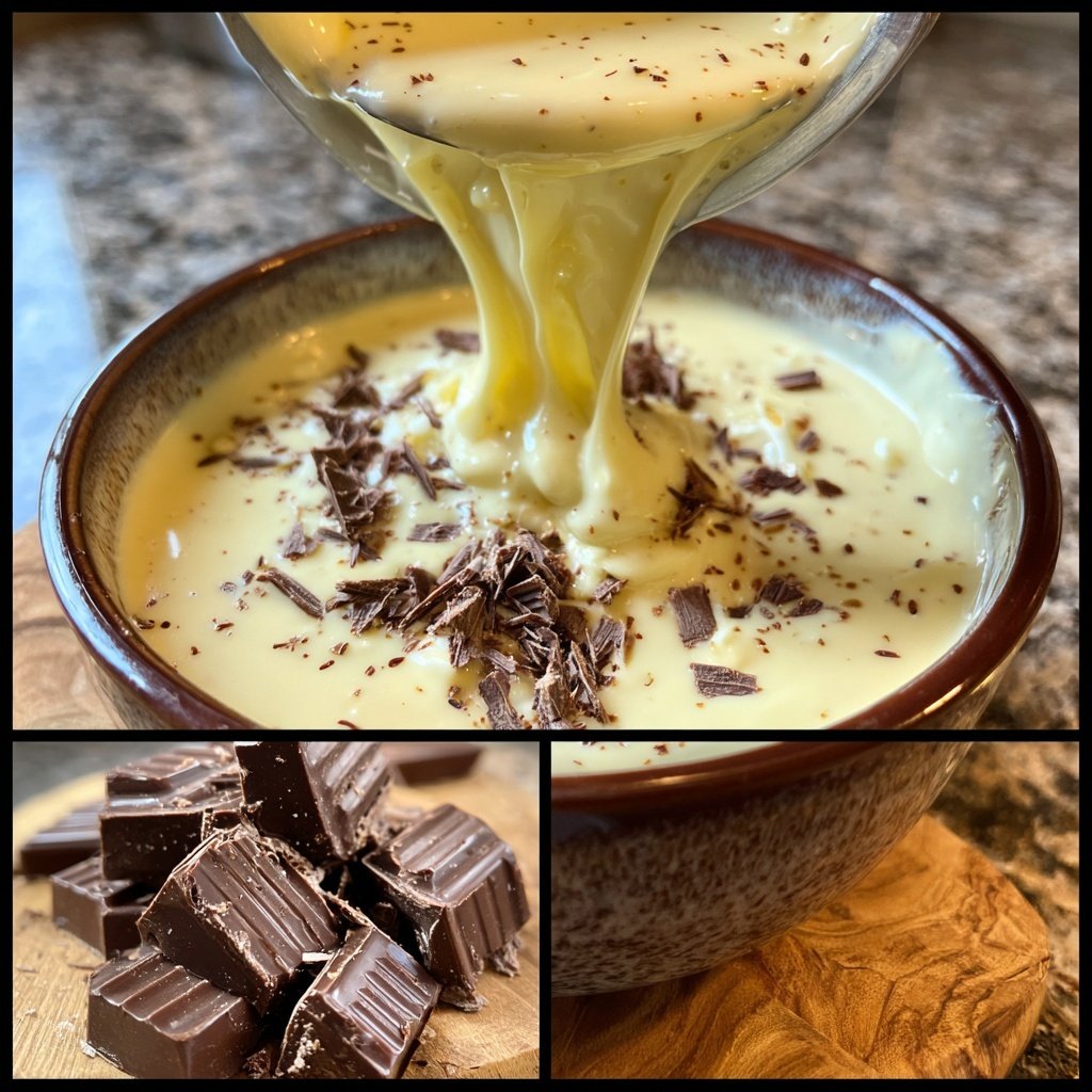 Sanftes Vanille Fondue