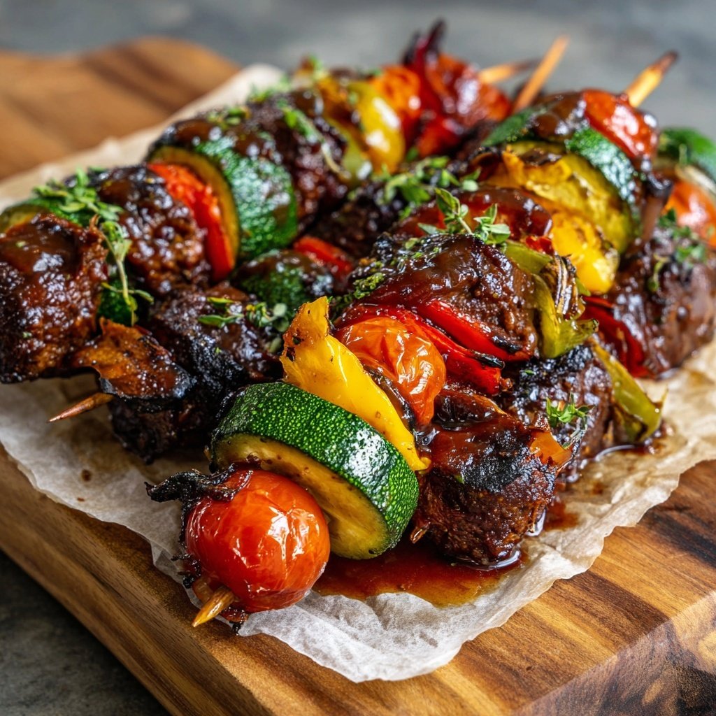 Süß Pikante Gemüse Spieße