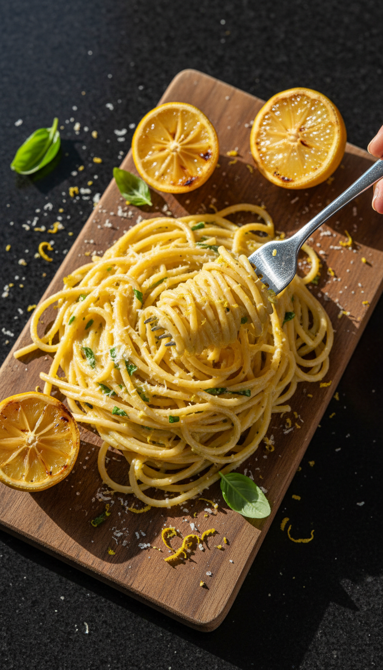 Würziges Limoncello Pastagericht