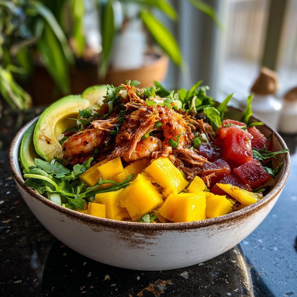 Tropische Surf and Turf Poke Bowl