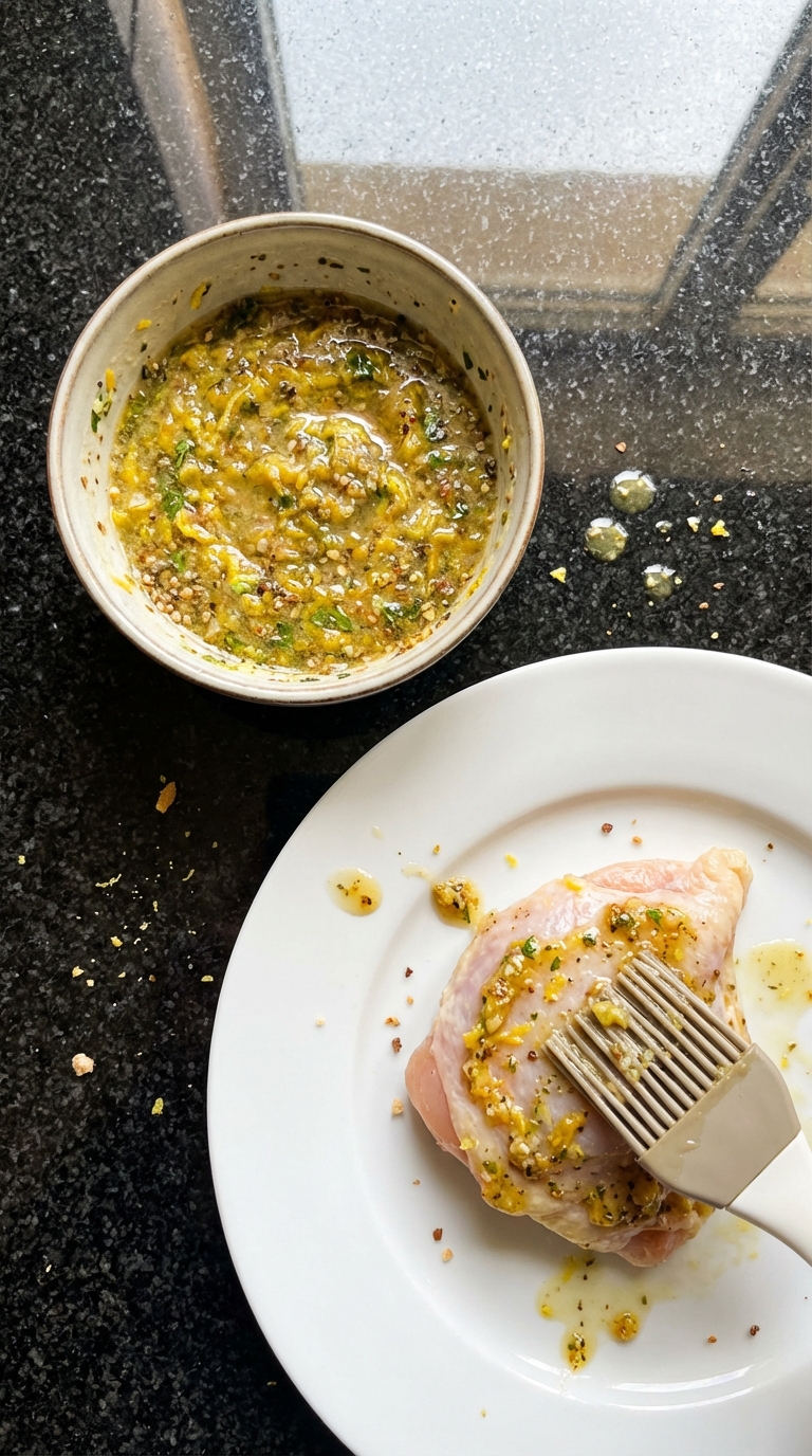 Würzige Limoncello Hähnchen Marinade