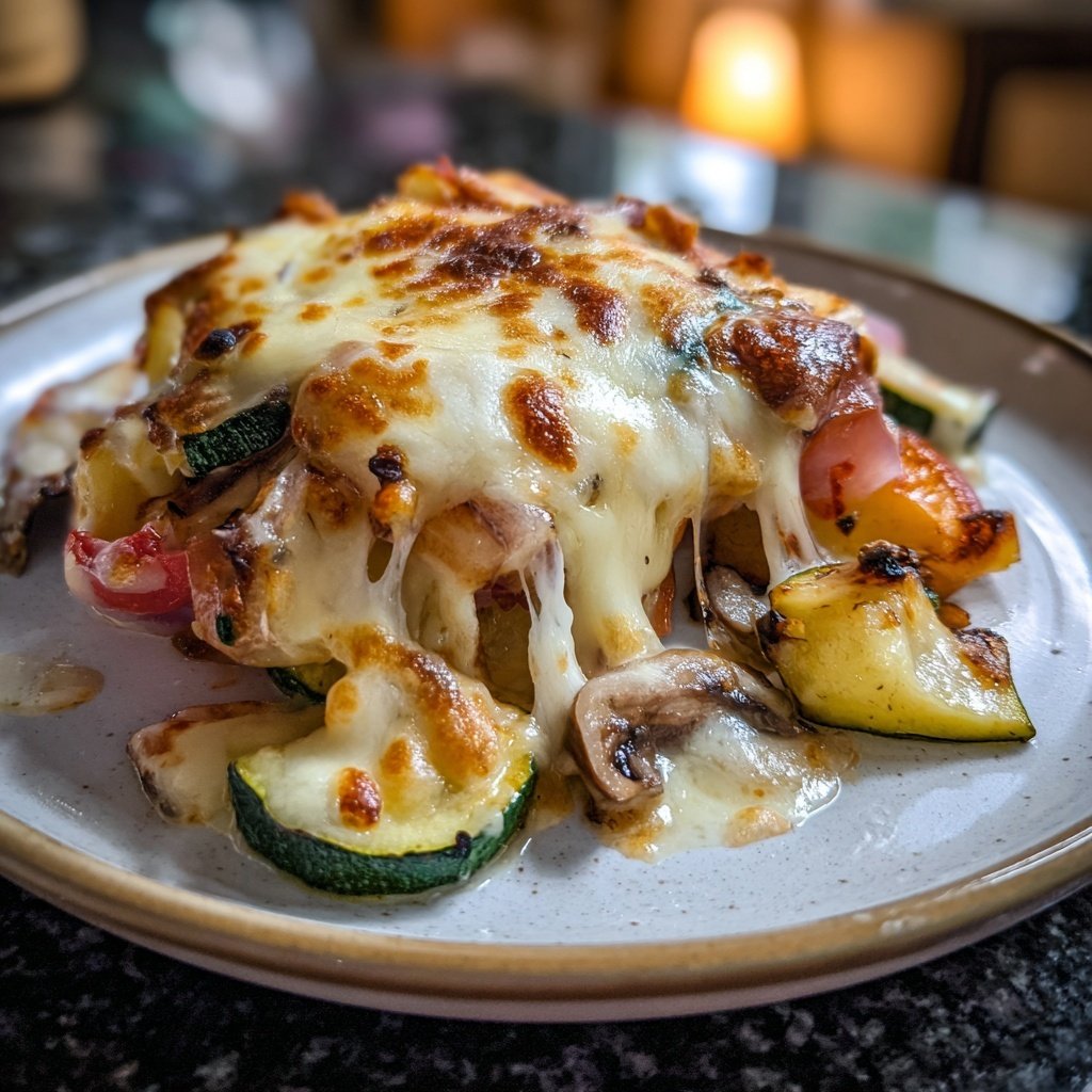 Raclette mit Gemüse und Halloumi