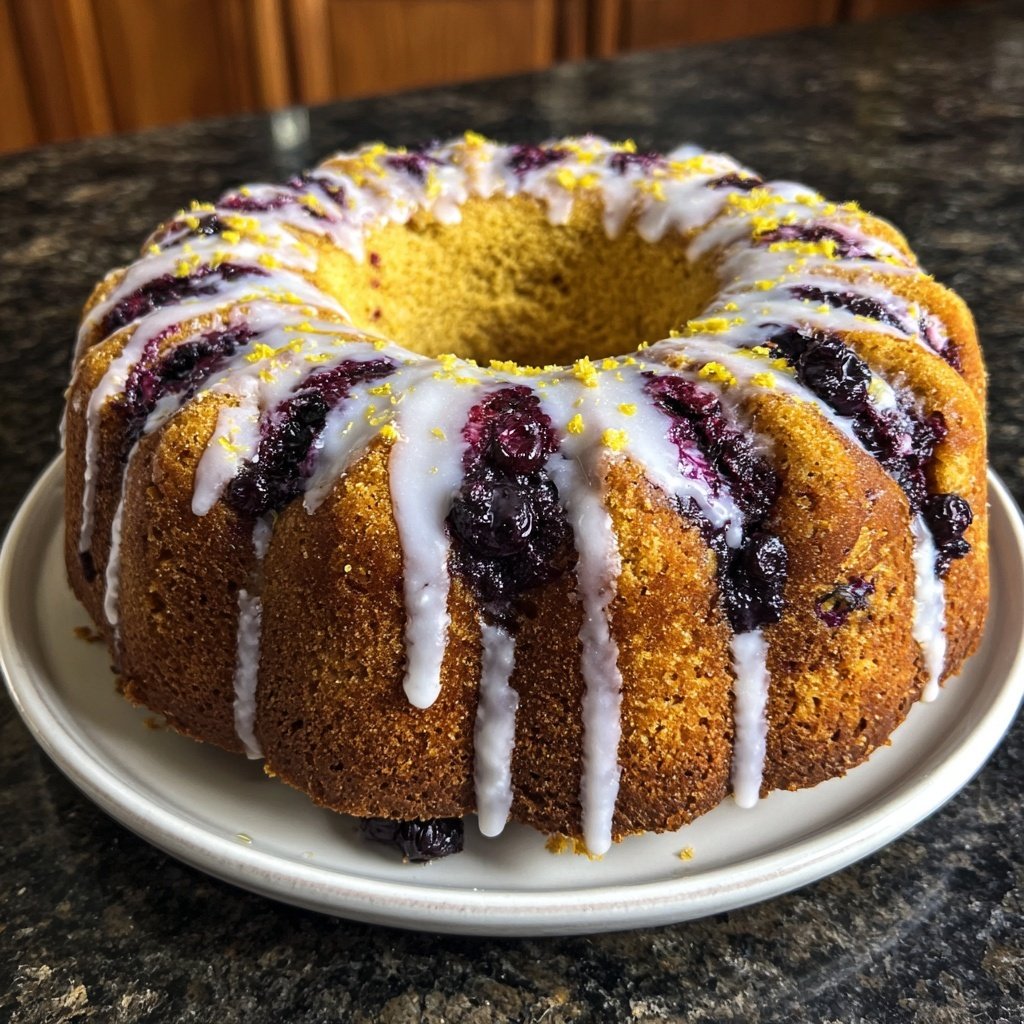 Zitrone Blaubeeren Sauerteig mit kandierter Schale