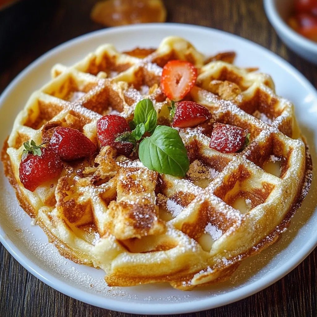Herzhafte Pizza Waffeln