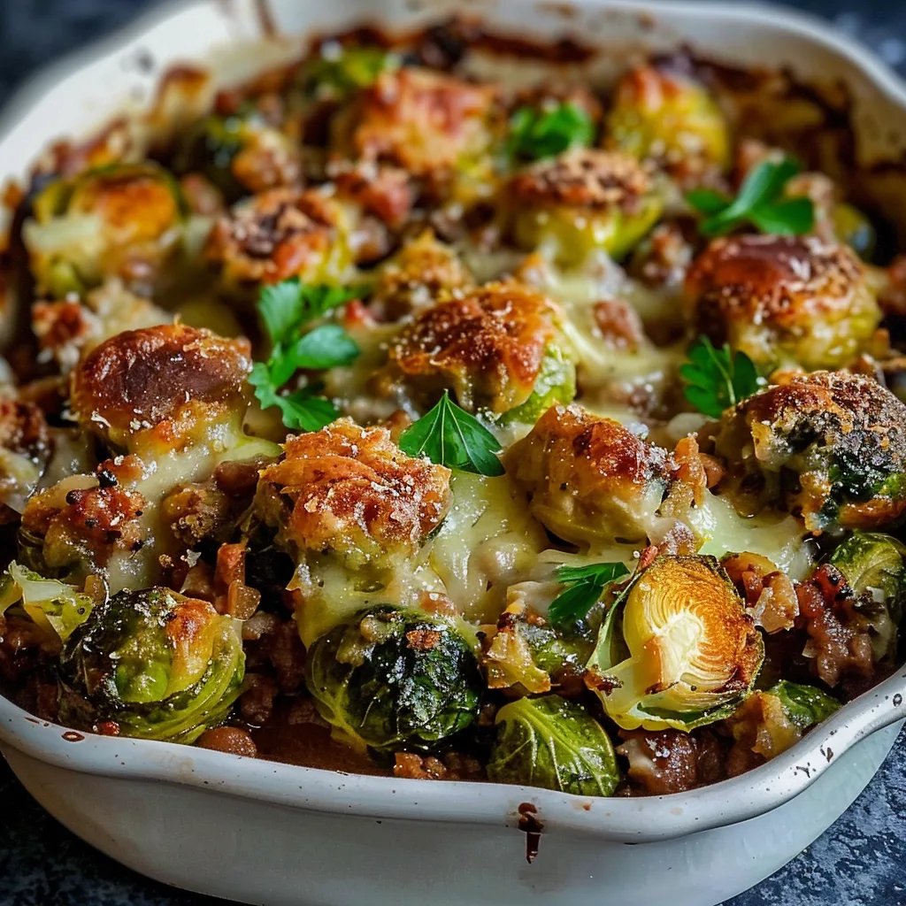 Rosenkohl Hack Auflauf