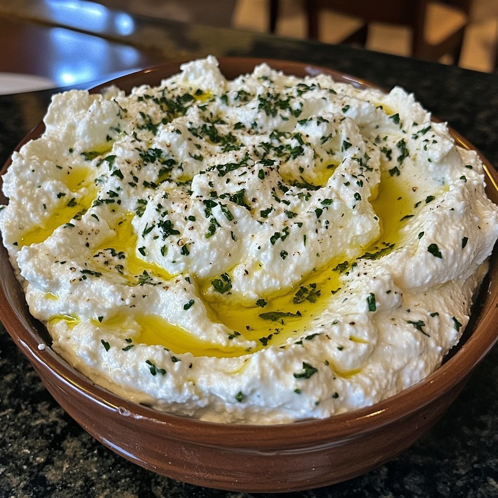 Geschlagene Ricotta Dip
